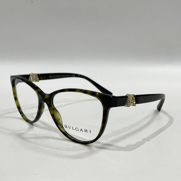 BVLGARI Glasses Eyewear 52RO15 Diva Dream 4119-B Rhinestone Havana Sunglasses [Used A]