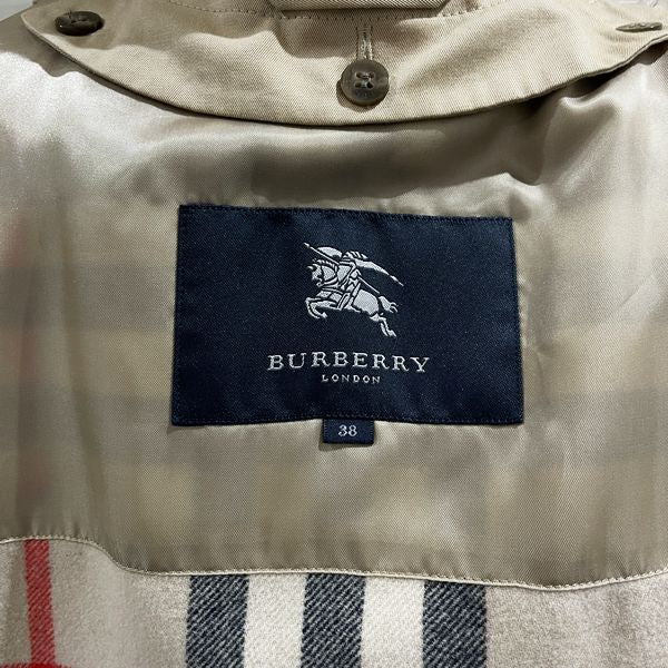 BURBERRY(バーバリー) LONDON バーバリーロンドン サイズ38 ノバチェック 裏地取外し可能 トレンチコート レディース【中古B】20231105