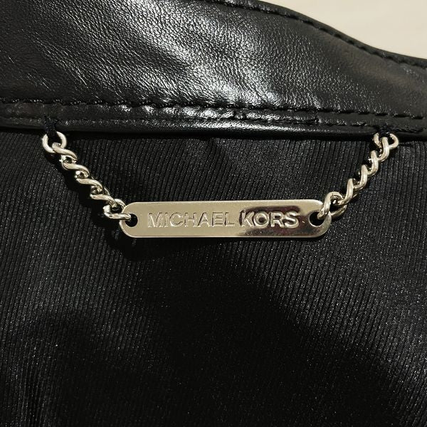 中古A/美品】Michael Kors マイケルコース 羊革 ラム レザージャケット