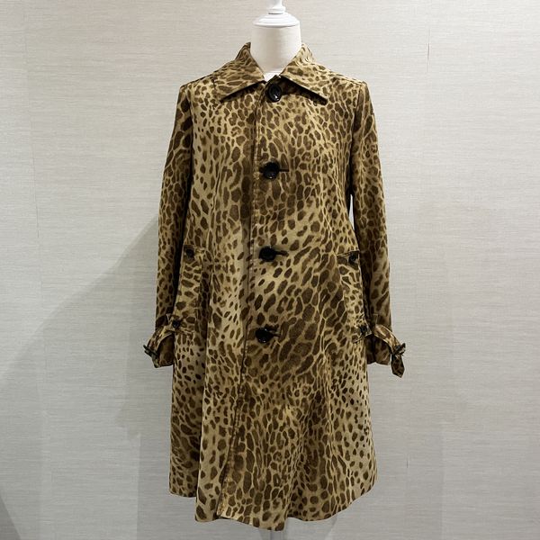 HYSTERIC GLAMOR Trench Coat Leopard Size FREE Lined Polyester Women's [Used B] 20231104