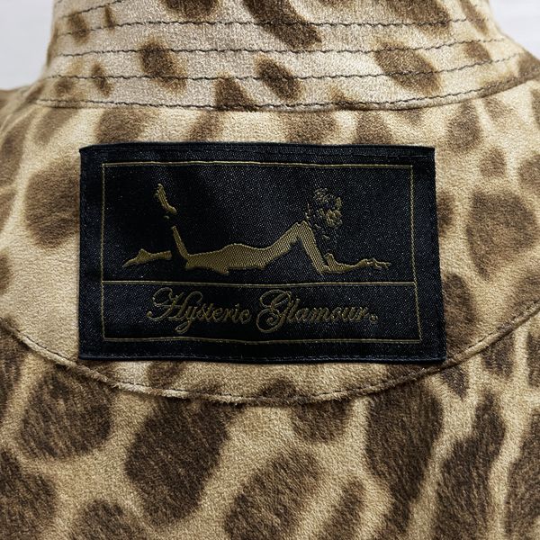 HYSTERIC GLAMOR Trench Coat Leopard Size FREE Lined Polyester Women's [Used B] 20231104