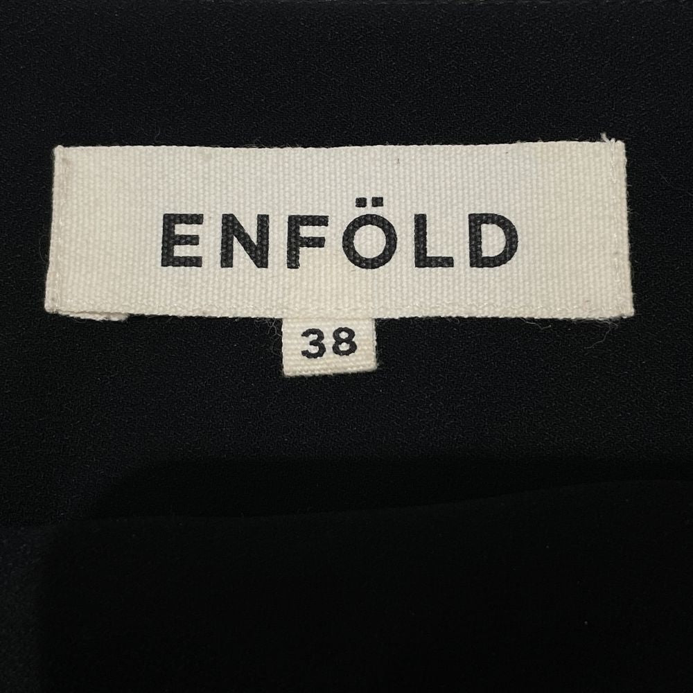 ENFOLD(エンフォルド) ドレープ ノースリーブ 袖なし サイズ38 ポリエステル100％ トップス レディース【中古A】20231112