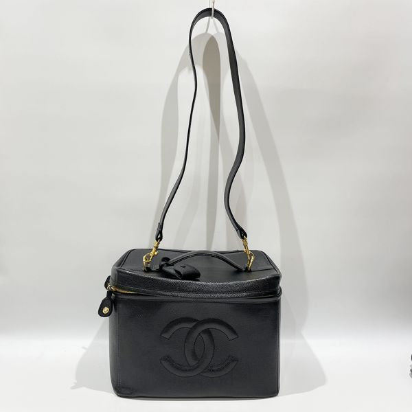 CHANEL Cocomark Vanity 2WAY Vintage Handbag Caviar Skin Ladies [Used AB] 20231118