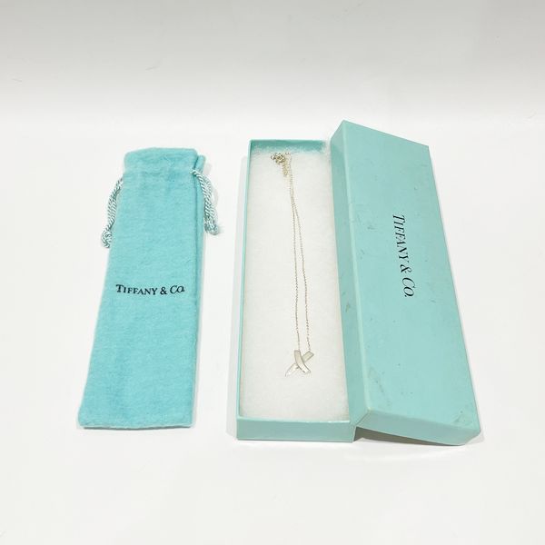 中古AB/使用感小】TIFFANY&Co. ティファニー パロマピカソ キス クロス シルバー925 レディース ネックレス シルバー20440508