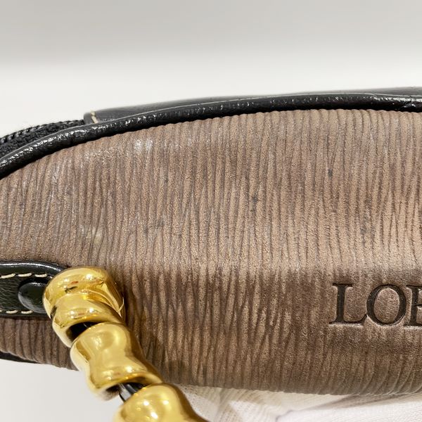 中古B/標準】LOEWE ロエベ ヴィンテージ ベラスケス ツイスト トップハンドル バニティ レディース ハンドバッグ ブラック20441419