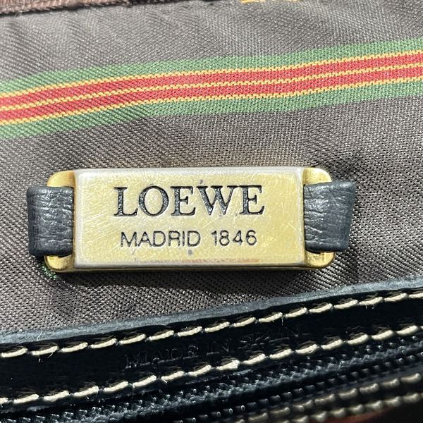 LOEWE(ロエベ) ベラスケス ツイスト トップハンドル バニティ ヴィンテージ ハンドバッグ スウェード/レザー レディース【中古B】20231119