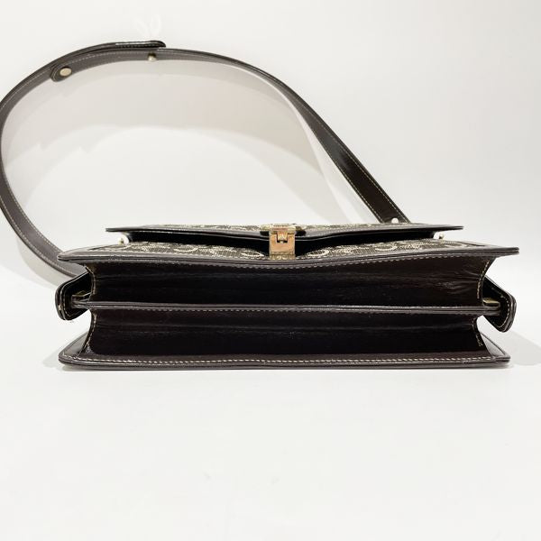 CELINE Shoulder Bag Shoulder C Saluki Macadam Flap Carriage Hardware Vintage Old Ladies [Used B]