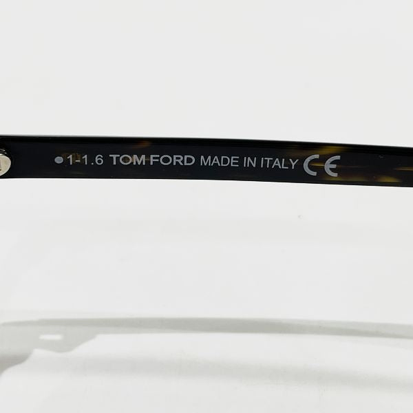 TOM FORD(トムフォード) ハバナ スクエア T字 ブラウン アイウェア TF5408-F 052 眼鏡 アセテート/メタル ユニセックス【中古B】20240307