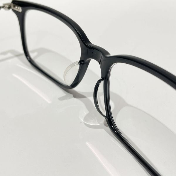 OLIVER PEOPLES(オリバーピープルズ) WEXLEY-J ウェリントン 日本製 BK/S アイウェア 度入り 眼鏡 アセテート/メタル メンズ【中古A】20231222