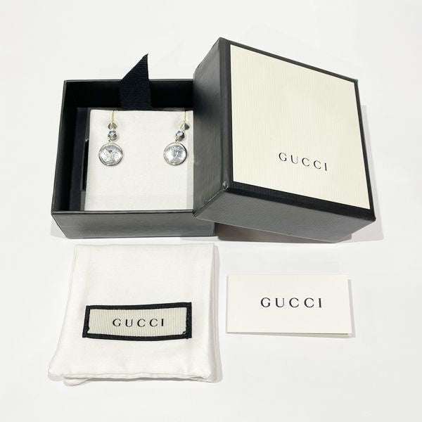 GUCCI 耳环 Blind for Love Cat 纯银 925 水钻耳钉配件 女士 [二手 AB] 20231126