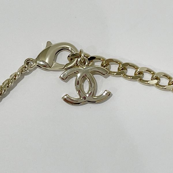 CHANEL [Translation] Coco Mark Heart Logo Chain Belt GP/Rhinestone Women's [Used B] 20240130