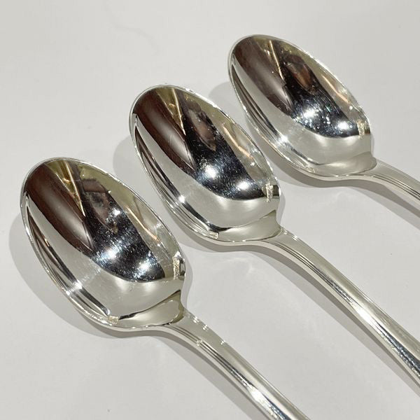 Christofle Espresso Spoon Set of 3 American 10cm Chess Knight Engraved Cutlery Metal Unisex [Used AB] 20240201