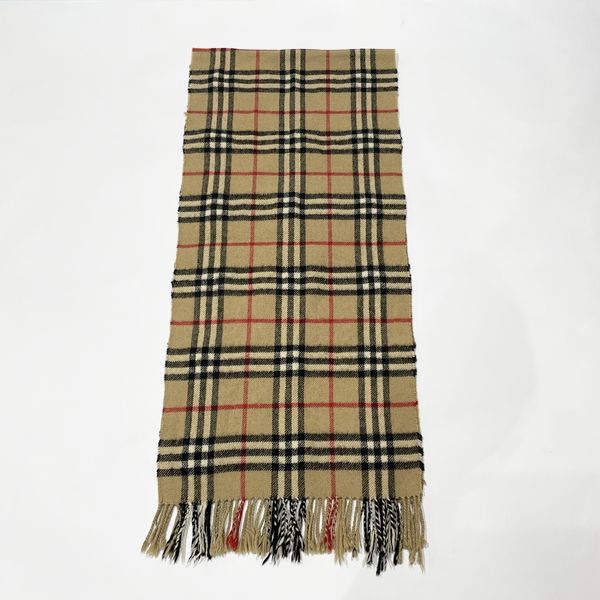 BURBERRY(バーバリー) カシミヤ100％ ノバチェック 140cm×30cm ストール 襟巻 マフラー カシミヤ/ ユニセックス【中古BC】20231220