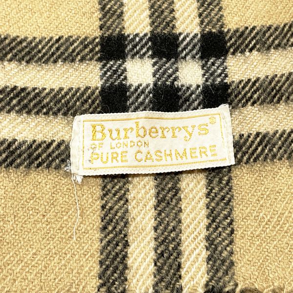 BURBERRY(バーバリー) カシミヤ100％ ノバチェック 140cm×30cm ストール 襟巻 マフラー カシミヤ/ ユニセックス【中古BC】20231220