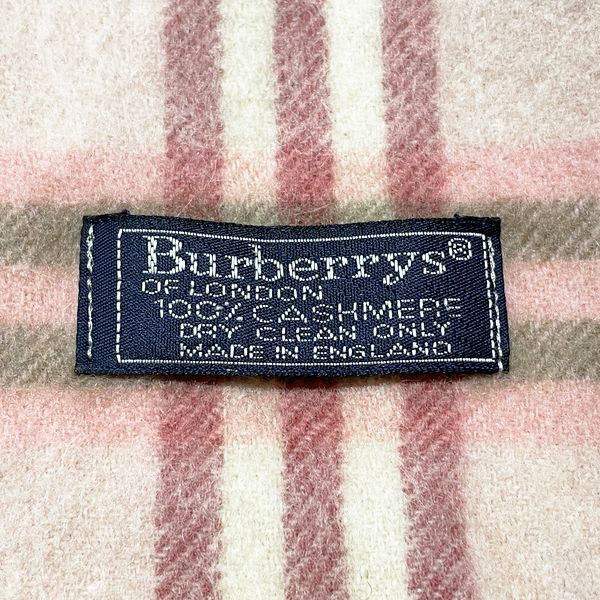 BURBERRY(バーバリー) カシミヤ100％ タータンチェック 132cm×29cm ストール ショール マフラー カシミヤ/ レディース【中古B】20231220