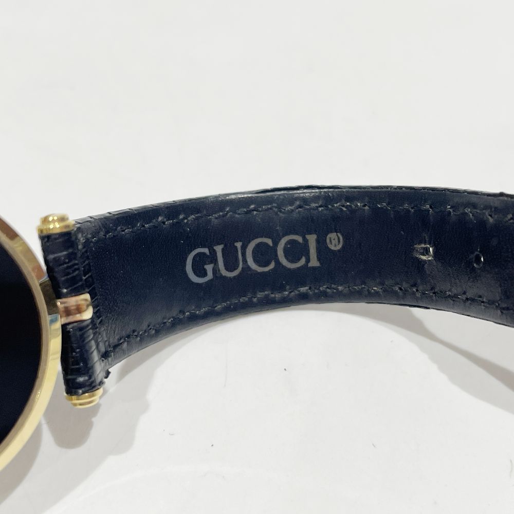 GUCCI(グッチ) シェリーライン ブラック 腕時計 GP/レザー レディース【中古】20241104