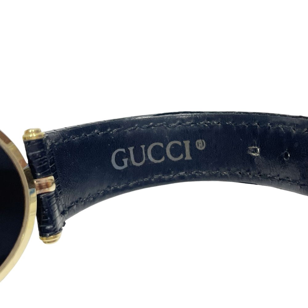 GUCCI(グッチ) シェリーライン ブラック 腕時計 GP/レザー レディース【中古】20241104