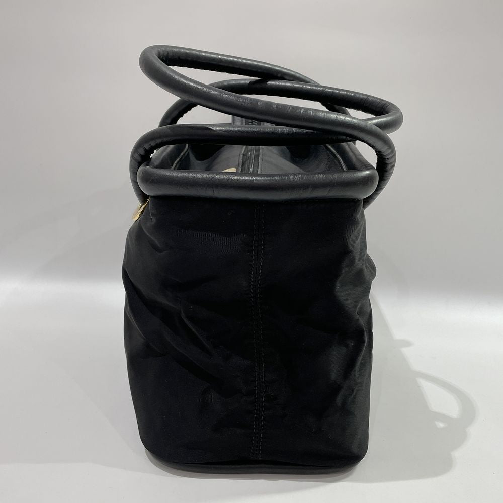 CELINE(セリーヌ) サークルロゴ スクエア ミニ ヴィンテージ ハンドバッグ ナイロン/レザー レディース【中古B】20231223