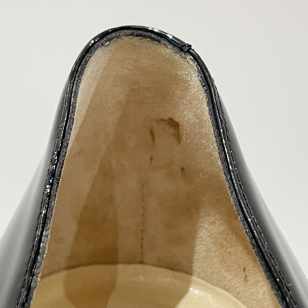 Christian Louboutin Pumps Size 36.5 (about 23.5p) Studded Chunky Heel Shoes Suede/Metal Women's [Used AB] 20240112