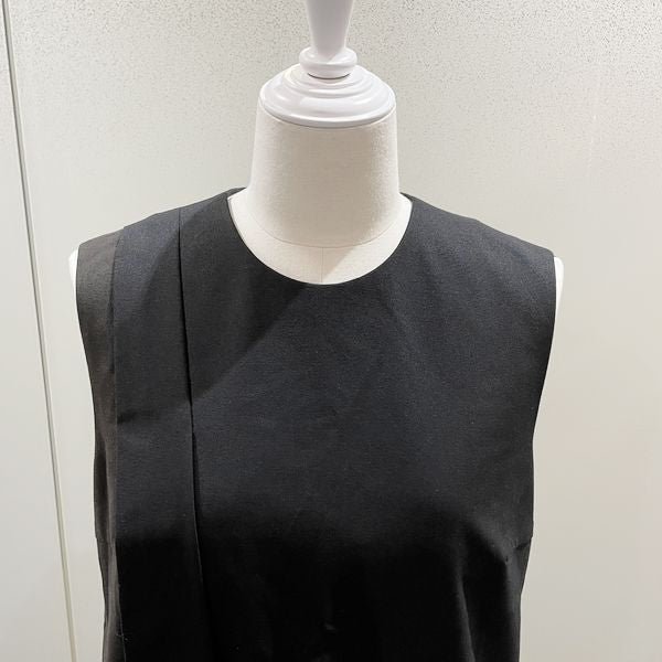 FOXEY NEW YORK Dress Size 38 Cool Tuxedo Dress 32585 Sleeveless Material Switching Polyester/Rayon/Polyurethane Women's [Used AB] 20240127