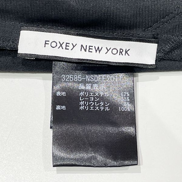 FOXEY NEW YORK(フォクシー ニューヨーク) ワンピース サイズ38 クールタキシードドレス 32585 ノースリーブ 素材切替 ポリエステル/レーヨン/ポリウレタン レディース【中古AB】20240127