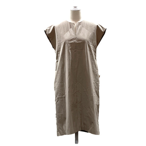FOXEY NEW YORK Dress Washable Night 35967-NAOFI139SI Size 38 Beige Polyester Women's [Used AB]