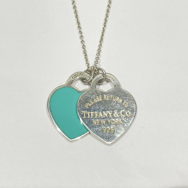 中古AB/使用感小】TIFFANY&Co. ティファニー リターントゥ ティファニー ブルー ダブルハートタグ スモール シルバー925 レディース  ネックレス シルバー20447553