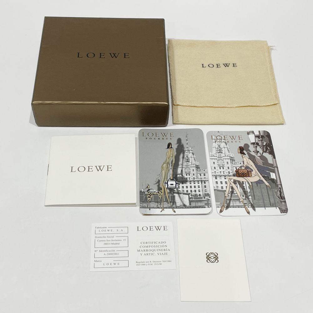 LOEWE(ロエベ) アナグラム ロゴ ラウンド 丸形 104.80.401 コインケース PVC/レザー レディース【中古A】20240522