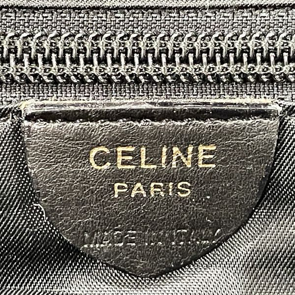 中古B/標準】CELINE セリーヌ ヴィンテージ サークルロゴ チャーム スクエア レディース トートバッグ ブラック20448736