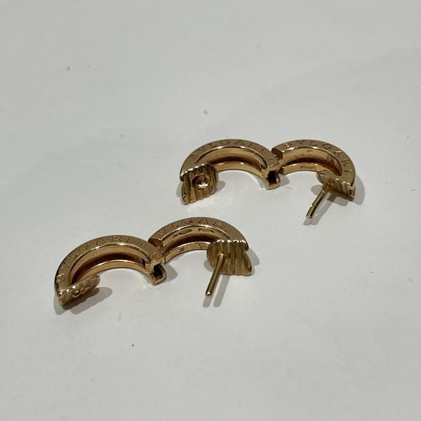 BVLGARI B-zero1 Small Hoop Earrings K18 Pink Gold Women's [Used B] 20240119