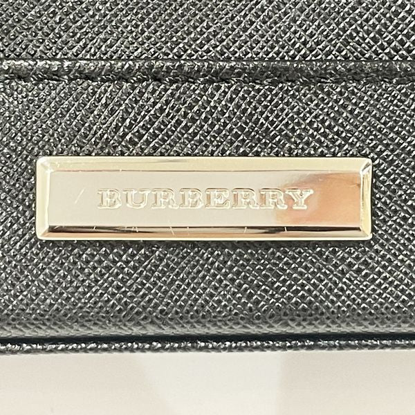 BURBERRY(バーバリー) ロゴ プレート 内部チェック 肩掛け ワンショルダー ヴィンテージ ショルダーバッグ レザー レディース【中古B】20240121