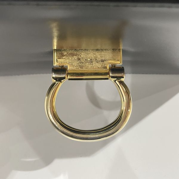 中古AB/使用感小】CELINE セリーヌ ロゴ金具 ヴィンテージ ダブル ...