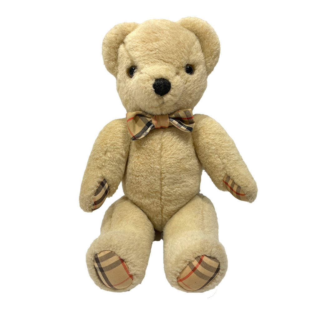 Burberrys Teddy Bear Approx. 30cm Nova Check Ribbon Vintage Bear Plush Polyester Unisex [Used AB] 20240215