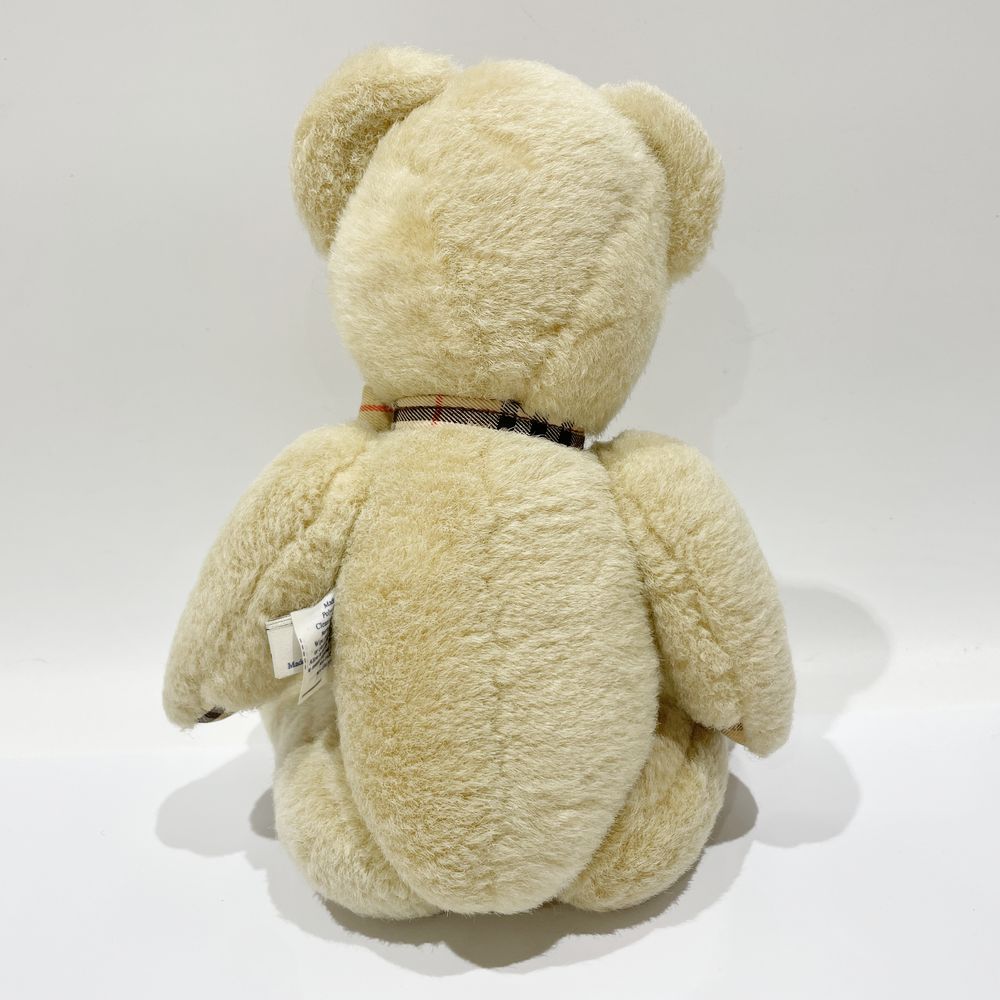 Burberrys Teddy Bear Approx. 30cm Nova Check Ribbon Vintage Bear Plush Polyester Unisex [Used AB] 20240215