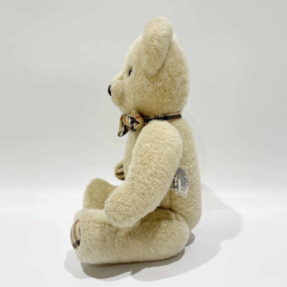 Burberrys Teddy Bear Approx. 30cm Nova Check Ribbon Vintage Bear Plush Polyester Unisex [Used AB] 20240215