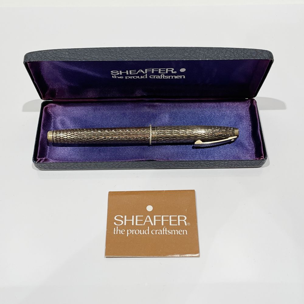 中古AB/使用感小】SHEAFFER シェーファー インペリアル ソボリン ペン先14K 細字 板バネ式コンバーター付き ユニセックス 万年筆 ゴールド 20451281