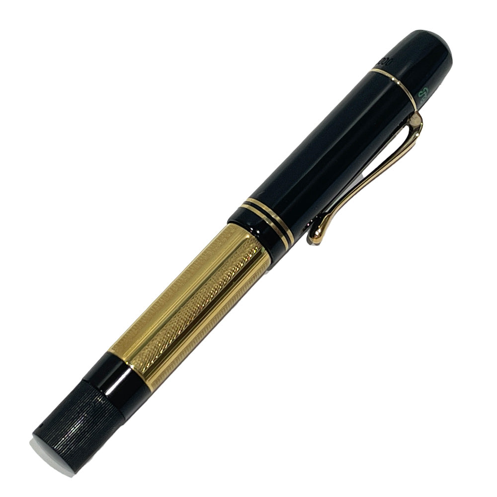 PERIKAN 1931 Pelican Gold M111 Reprint Model Limited to 5000 Pieces Serial Included Nib Sleeve 750 M Medium Font Fountain Pen /750, Celluloid, Ebonite Unisex [Used AB] 20240204