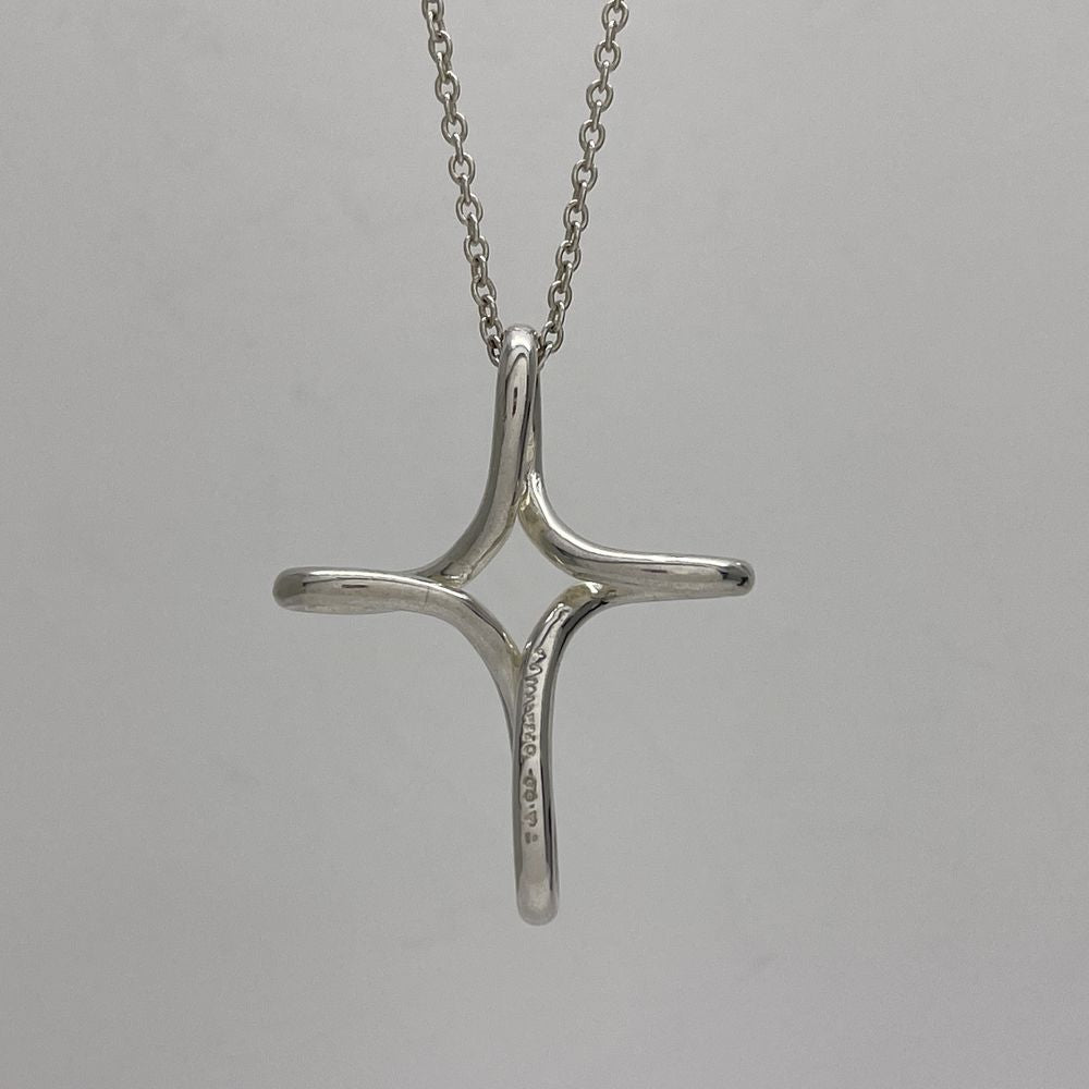TIFFANY&amp;Co. (Tiffany) Infinity Cross Necklace Silver 925 Women's [Used AB] 20231027