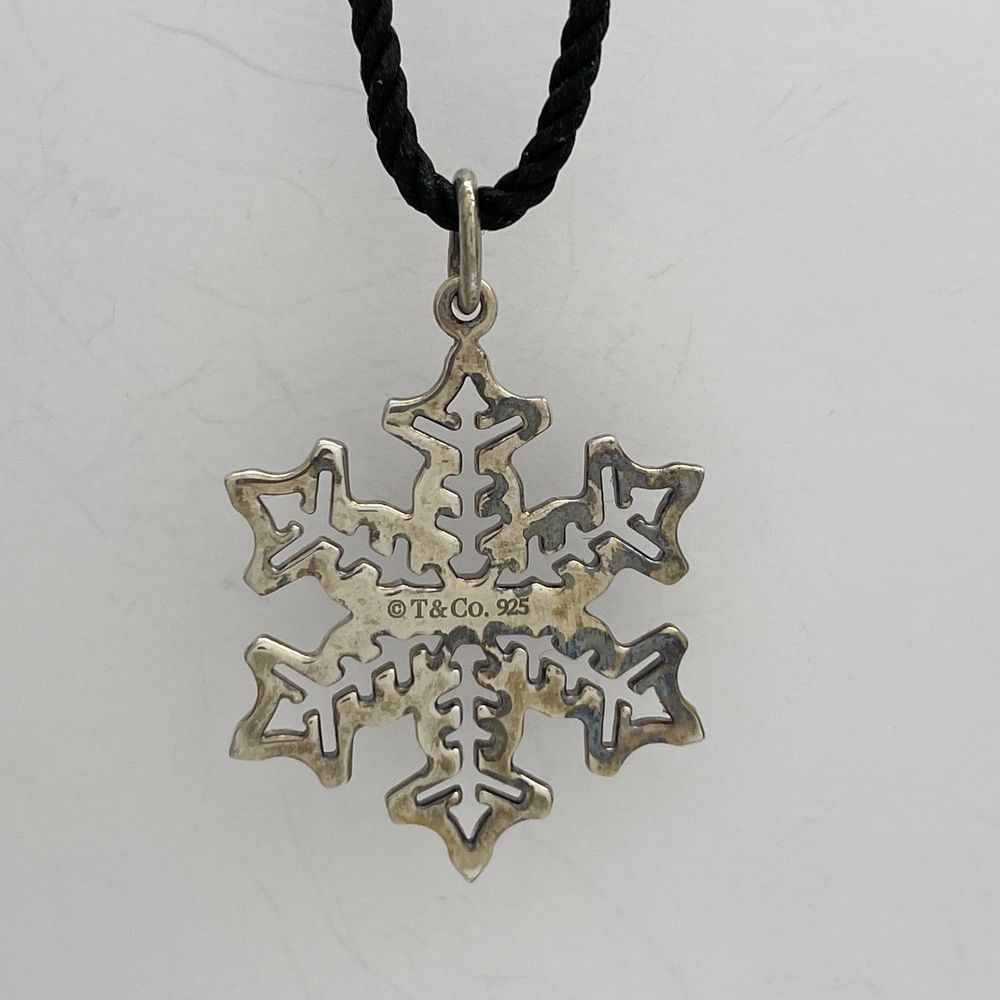 TIFFANY&amp;Co. (Tiffany) Snowflake Snowflake String Necklace Silver 925 Women's [Used B] 20240312