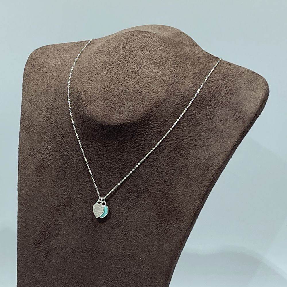 中古AB/使用感小】TIFFANY&Co. ティファニー リターントゥティファニー ダブルハートタグ ミニ シルバー925 レディース ネックレス 20453589