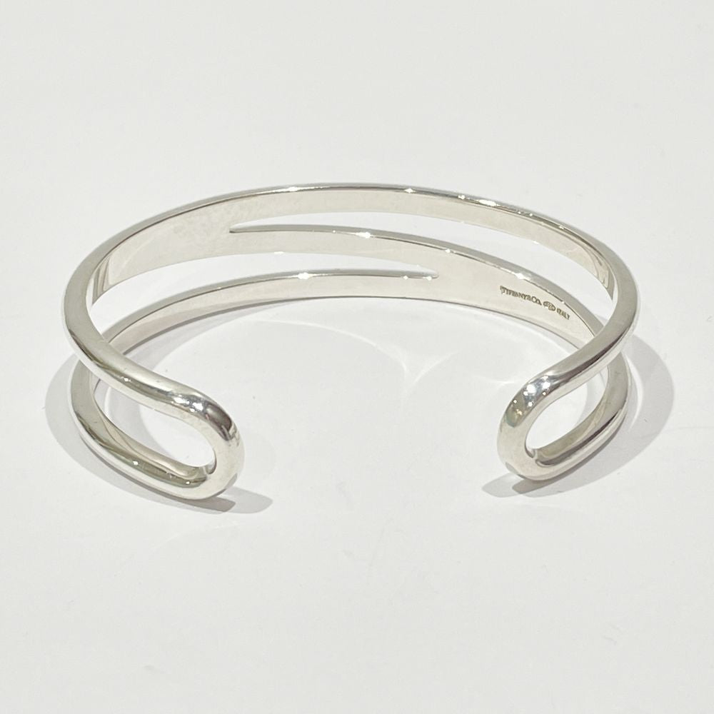 TIFFANY&amp;Co. Open Diagonal Bangle Silver 925 Women's [Used AB] 20240207