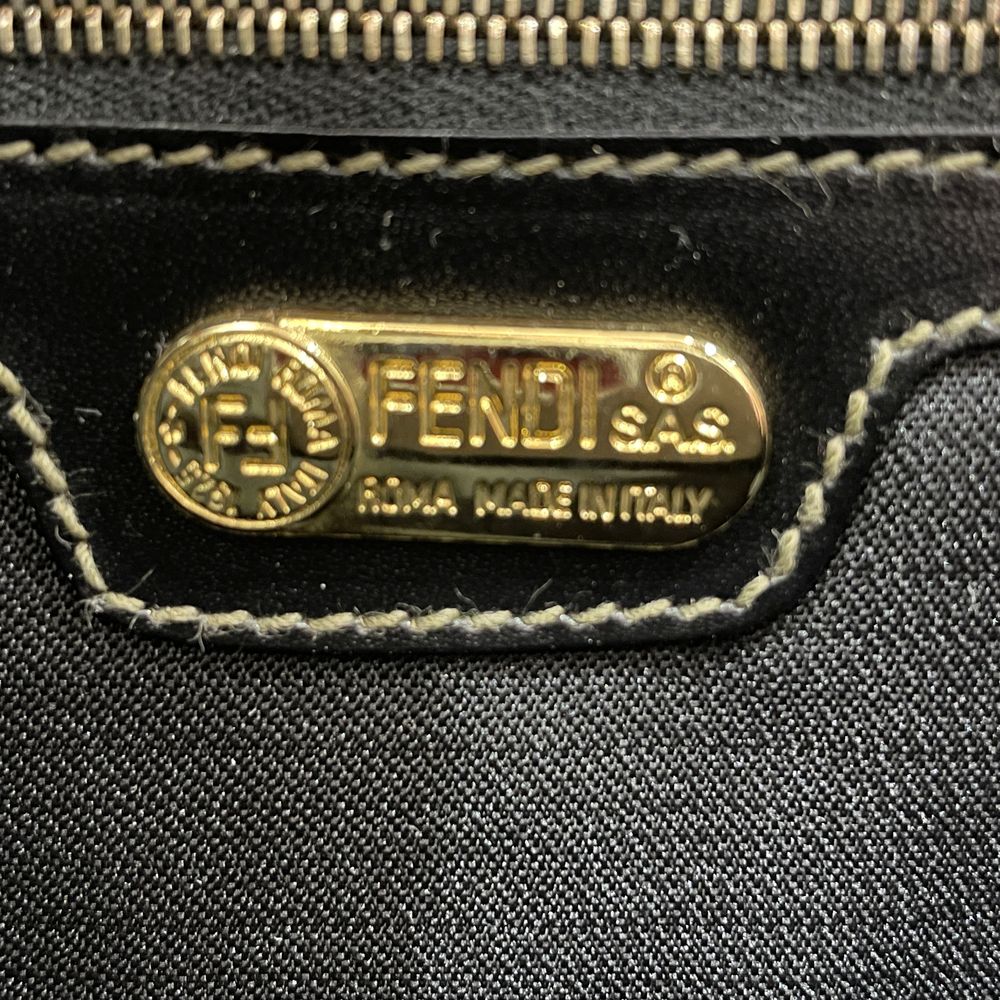 FENDI Pekan Logo Square Shoulder Bag Vintage Tote Bag PVC/Leather Women's [Used AB] 20231202