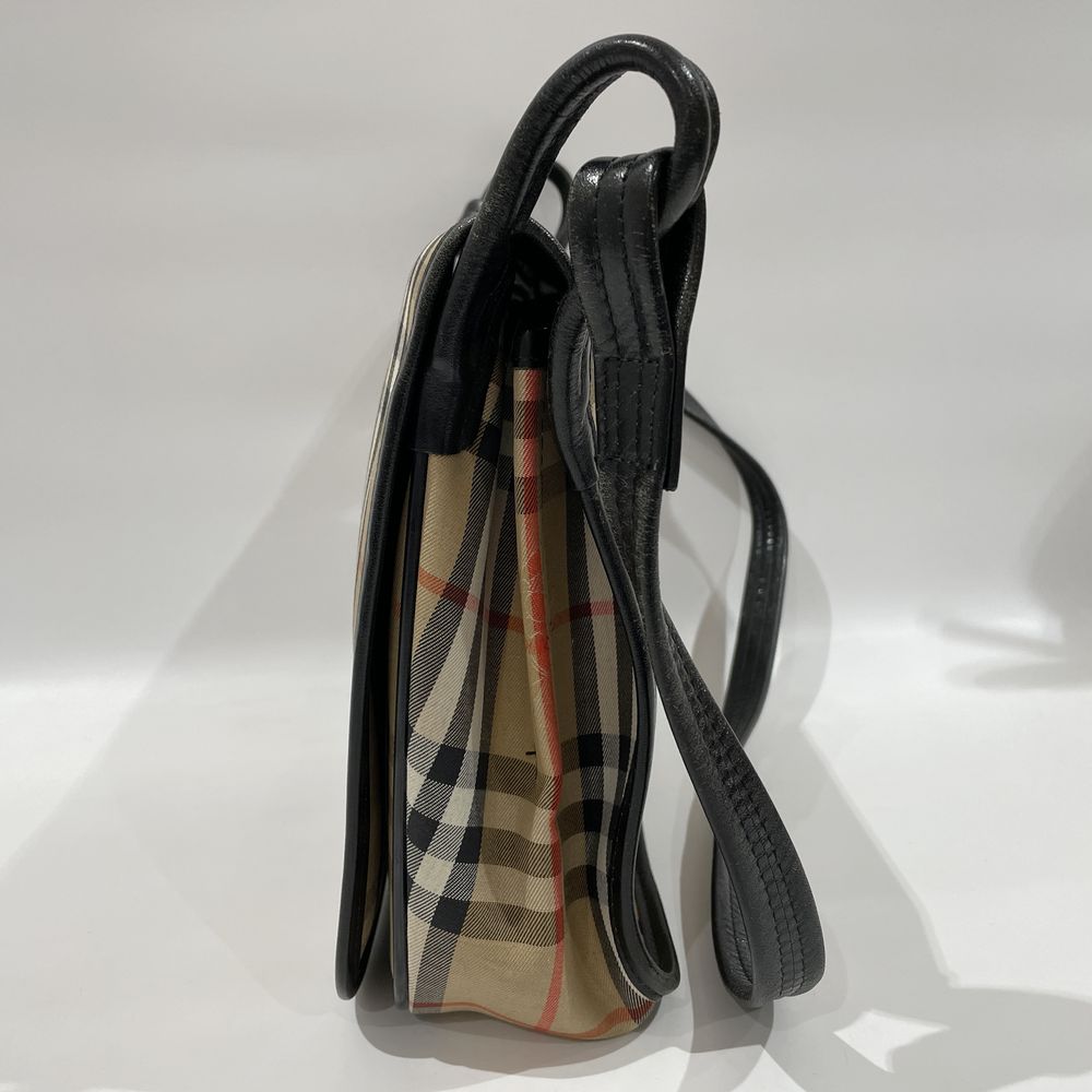 Burberrys Check Vintage Crossbody Shoulder Bag Canvas/Leather Women's [Used B] 20240310