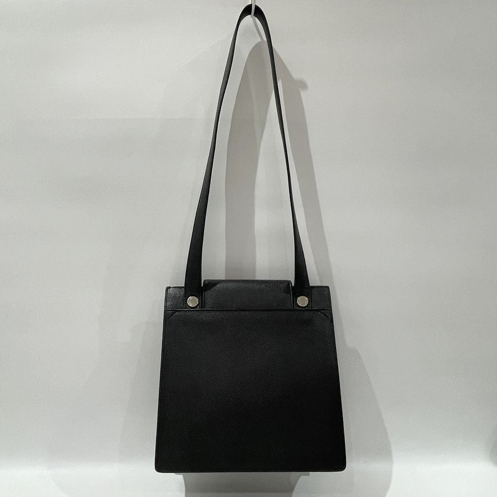 BVLGARI Bvlgari Turnlock Square Shoulder Bag Leather Women's [Used AB] 20240210