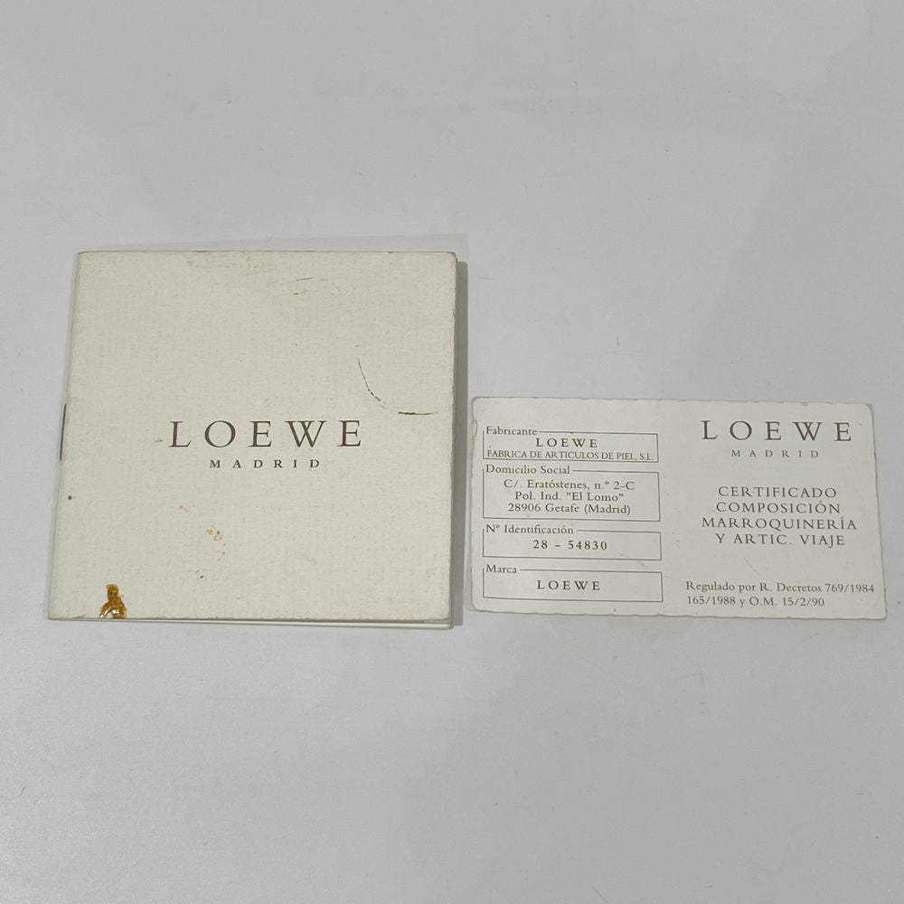 LOEWE Anagram Allover Pattern Vintage Shoulder Bag Canvas/Leather Women's [Used B] 20240211