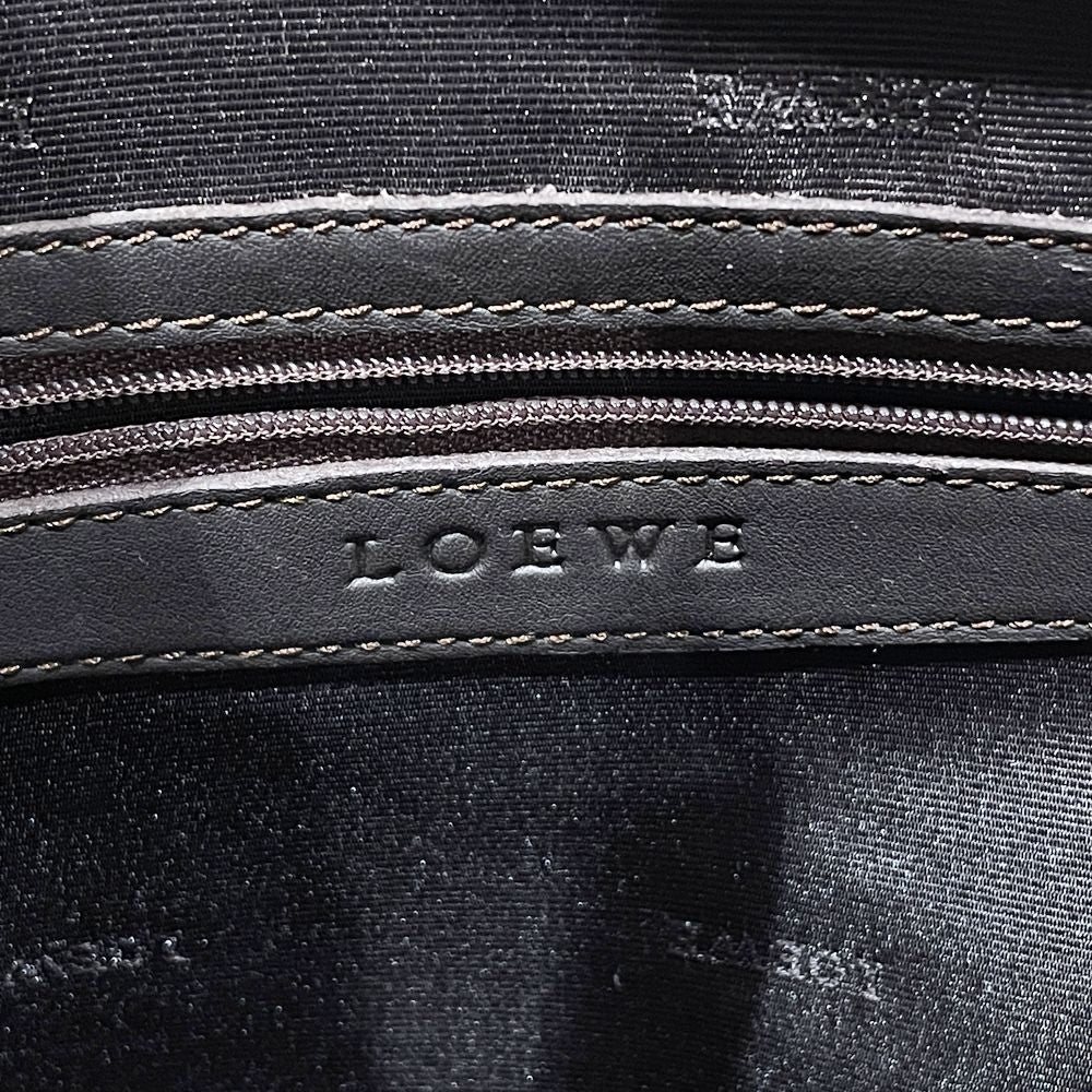 LOEWE Camoscio Anagram Bicolor Handbag Suede/Leather Women's [Used B] 20240211