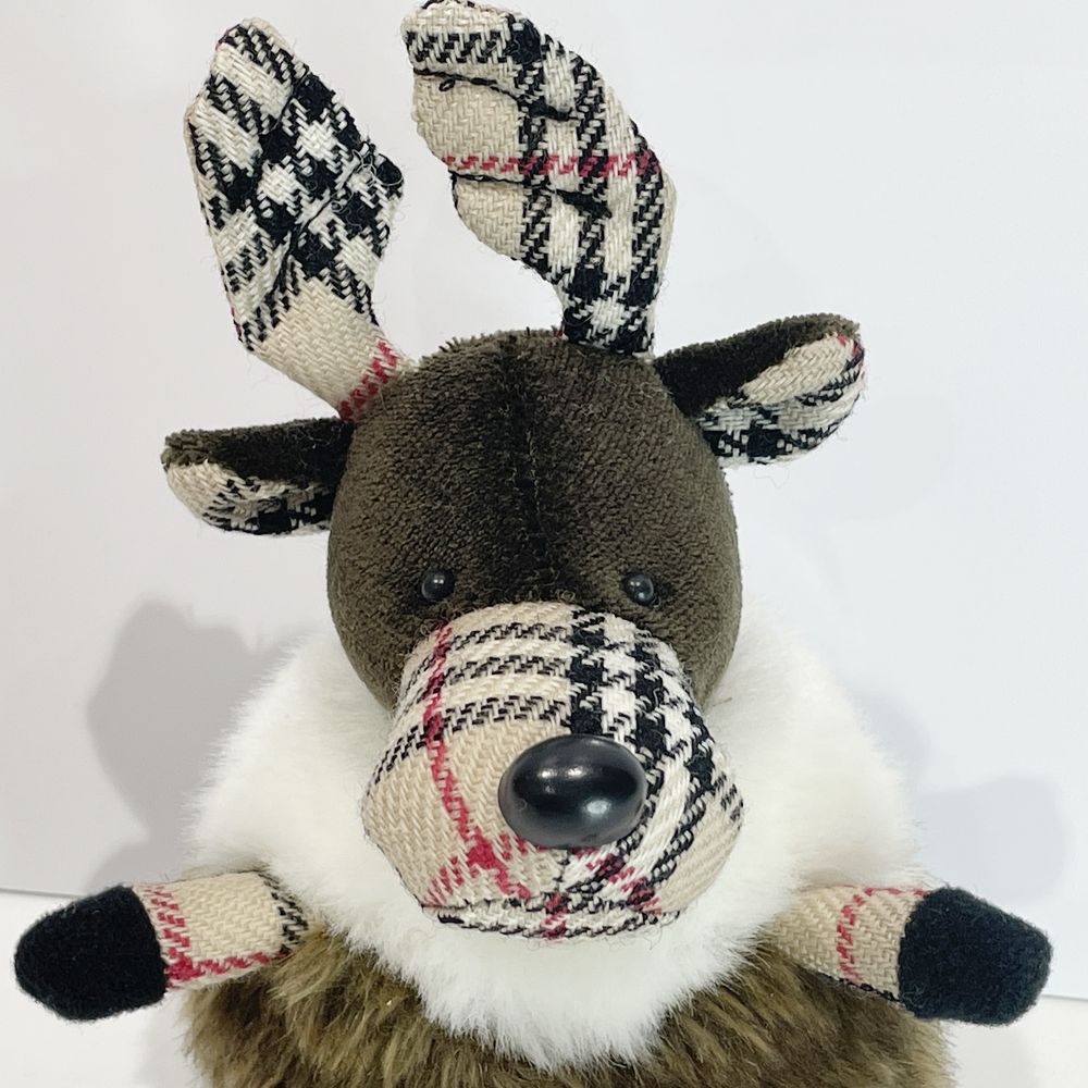 BURBERRY Reindeer Cow Doll Towel Gift Set Nova Check Plush Toy Unisex [Used AB]