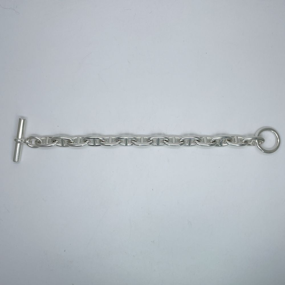 HERMES Chaine d'Ancle GM 14 piece bracelet silver 925 men's [Used AB] 20240225