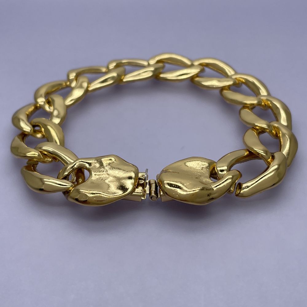 YVES SAINT LAURENT Chain Vintage Bracelet GP Women's [Used B] 20240223