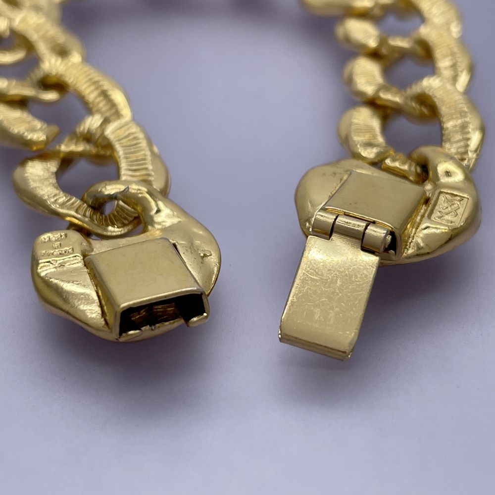 YVES SAINT LAURENT Chain Vintage Bracelet GP Women's [Used B] 20240223